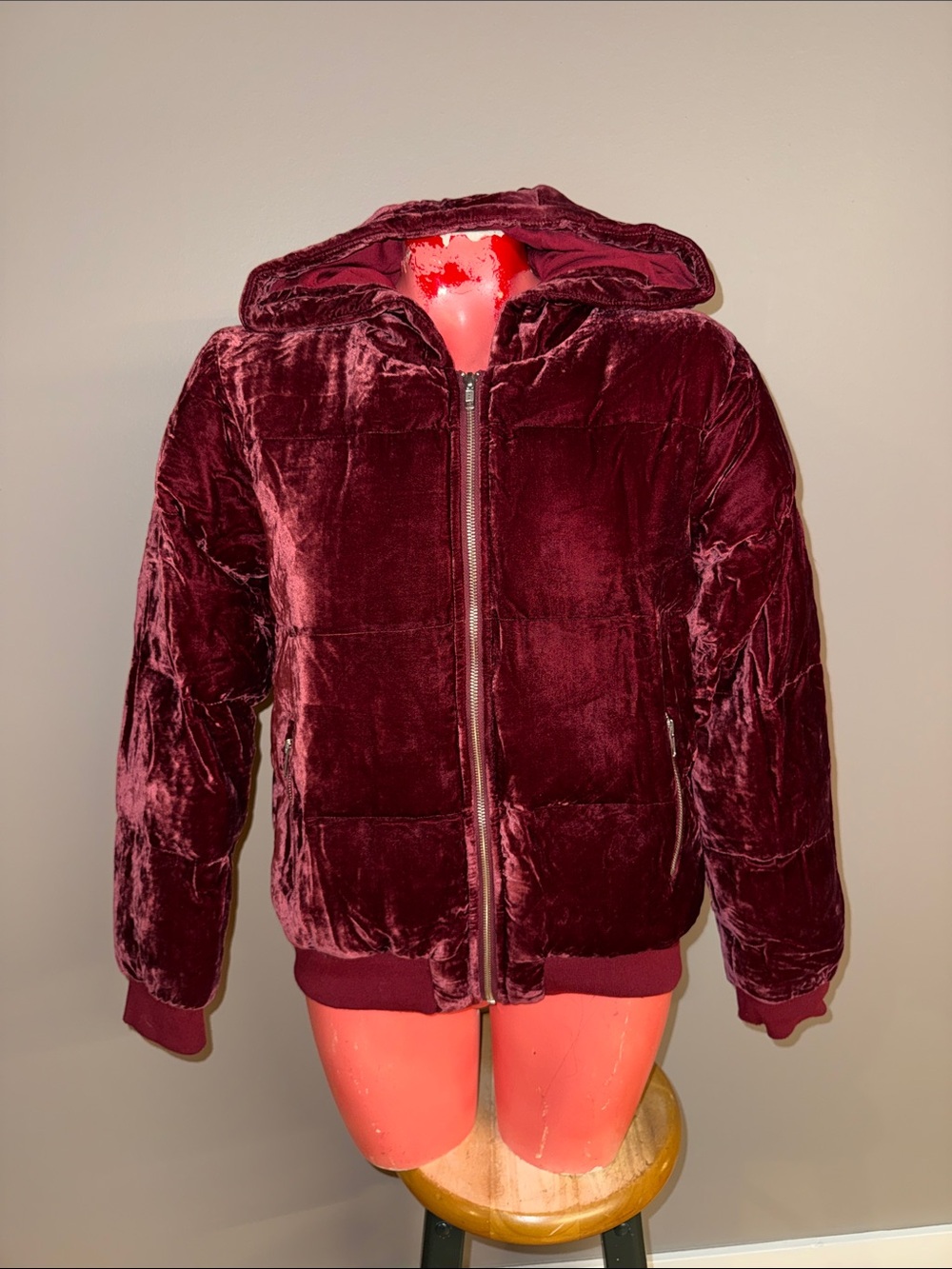 LPA velvet puffer jacket